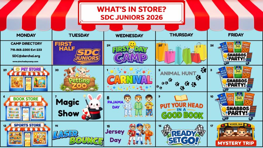 Juniors First Half Calendar 2026